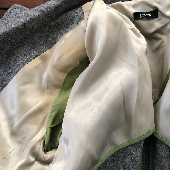 J Crew Robert Noble Scotland 100% Wool Blazer Women's Gray Rare Find Vintage - Picture 13 of 15